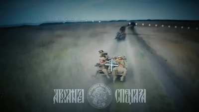 A Ukrainian column of ATVs is targeted by Russian fiber optic FPV drones