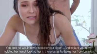 You said he would never be able to seduce your sister, and look at you now... (girl: Liz Jordan)