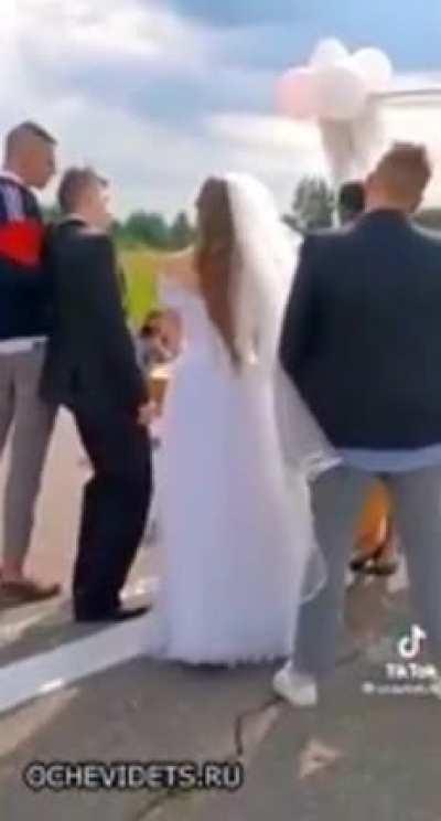 Being this drunk at your own wedding