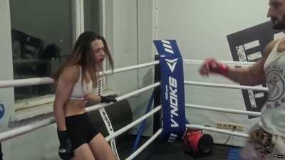 Alice’s tight abs are beaten pt. 2