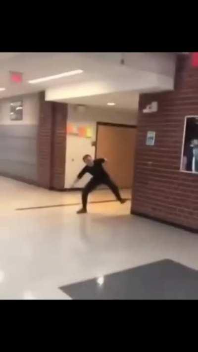 When you knock over a bin during the zombie apocalypse