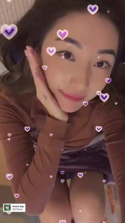 Cute and leggy Janet