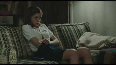 Love how Natalia Dyer is always playing with herself