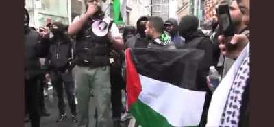 Man at a pro Palestine protest in London explains what it means to be a martyr