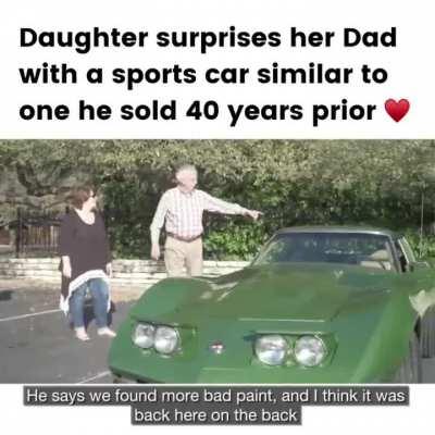 Daughter Gifts Father The Same Sports Car He Owned 40 Years Ago