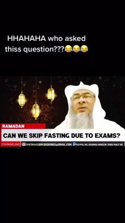 This sheikh never misses