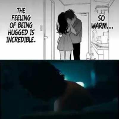 Reach out and hug someone. Your mom, dad, sibling, pet, whatever.