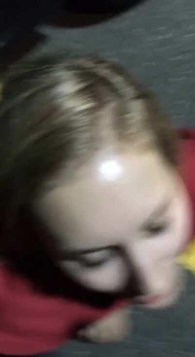 Parking garage quickie turned into facial