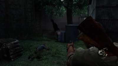 [TLOU1] Sometimes firearms send enemies flying backwards