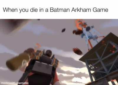 POV you just died in a Batman Arkham game