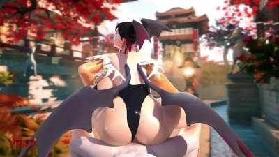 Succubus Chun-Li Reverse Cowgirl (VRWD) [Street Fighter]