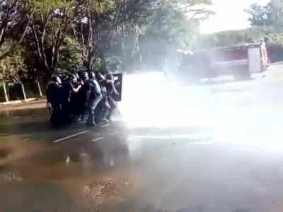 Riot response team training