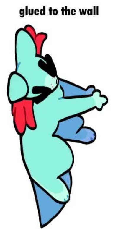 i am glued to the wall!