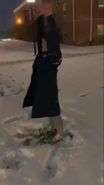 Backflip in the snow