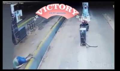 Victory ... 12.37 seconds