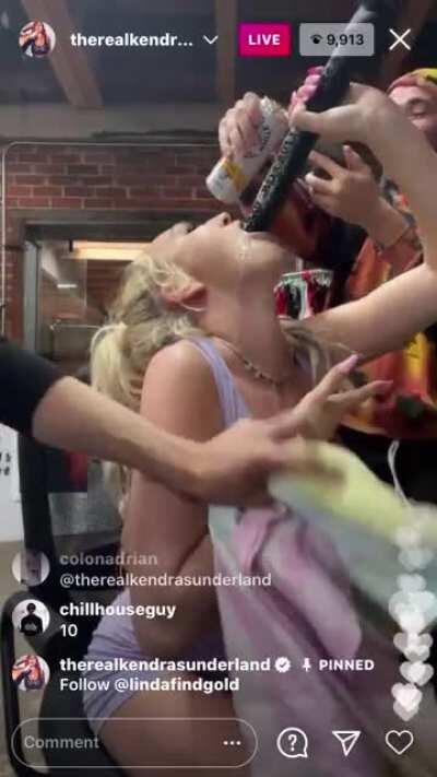 Kendra going crazy on IG