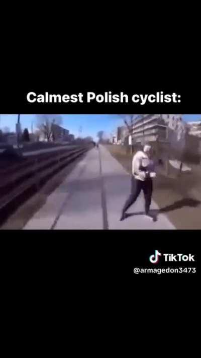 Cycling in Poland be like