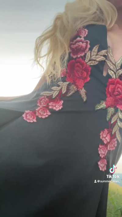 beautiful flower dress 