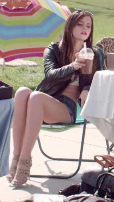 Emma Watson's fine legs are made to be worshiped