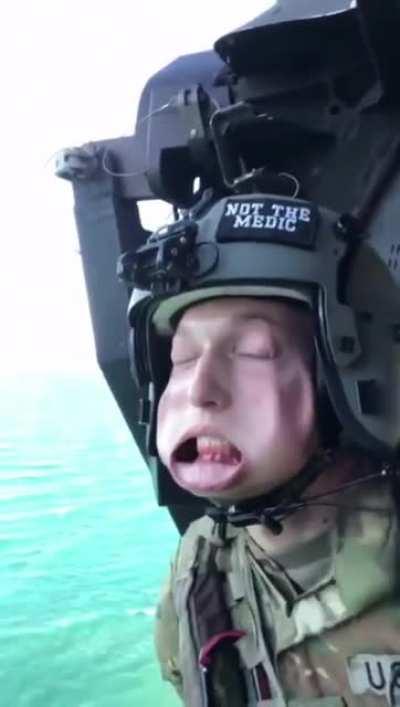 The force of air when you are going at a speed of 200kmph.