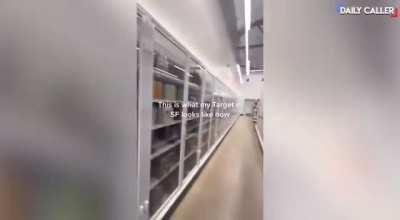 Target in San Francisco are absolutely on lockdown. This is crazy 🚨 🚨 🚨