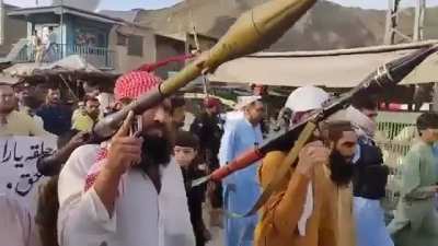 Innocent & peace-loving citizens of Pakistan protesting against the recent attack by India on terr0rist camps & terr0r infrastructure in Pakistan! The global community needs to support all these innocent, naive, & peace-loving citizens of Paki