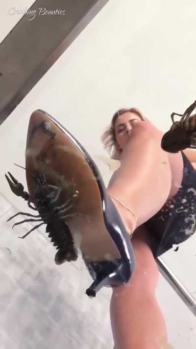 Liana crush Crawdads Underglass in black Pumps