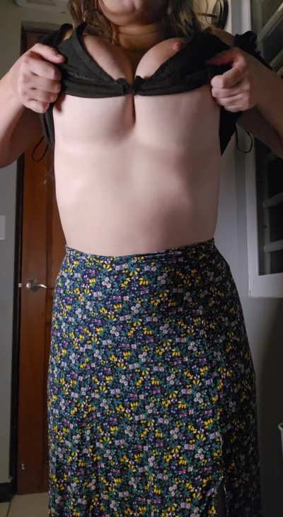 imagine how my tits will bounce when I'm on top of you