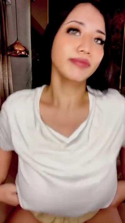 trying to make showing my tits more fun haha