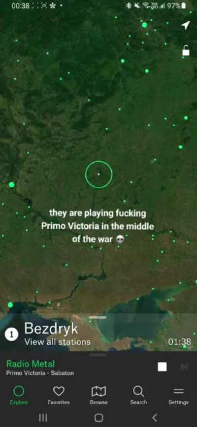 Meanwhile ukranian radio stations