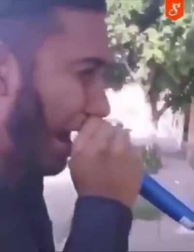 He keeps trying no matter what.