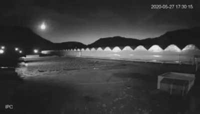 A meteorite crashes in Armenia, May 27, 2020