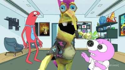 1 or 2 seconds from every minute of the new Smiling Friends