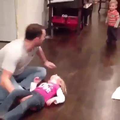 Reflexes or just step dad?