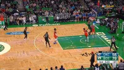 [Highlight] Marcus Smart steals and dives for the ball to get the Celtics an easy 2 points