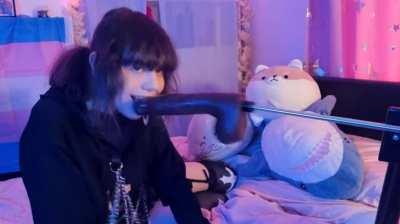 She had been dreaming of this moment for weeks, and now it was finally here. She was about to experience the ultimate pleasure of deepthroat dildo face fuck fuck machine gagging trans porn gif. She slowly undressed, fee