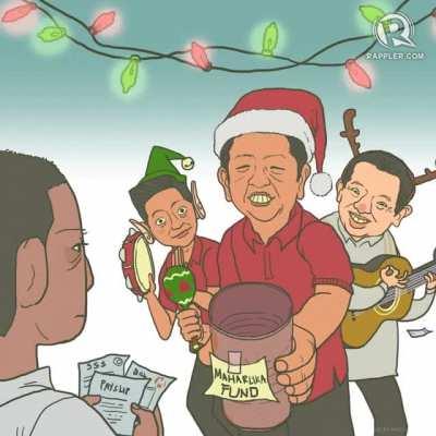 Rappler's Editorial Cartoon concerning the contentious Maharlika Fund.