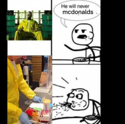 Did he get an orange juice with a big mac