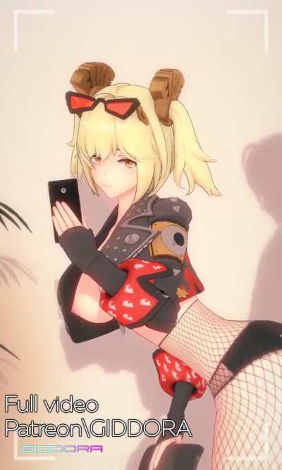 Burnice recording the fun