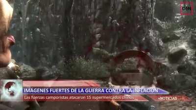 FUERTES IMÁGENES DE LA GUERRA CONTRA LA INFLACIÓN: FUERZAS CAMPORISTAS VS DUEÑOS DE SUPERMERCADOS CHINOS