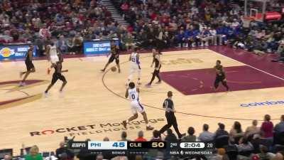 [Highlight] No block, steal, rebound, assist, or point from Embiid but...