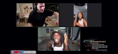 Adin went from 0 to 100 real quick.. #kaicenat #edate #adinross