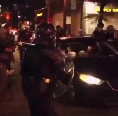 Couple gets caught in traffic after curfew. They get tased and dragged out of the vehicle. Their tires are slashed. I believe this was in Atlanta. Let me know if it wasn’t or you have more info on the incident.