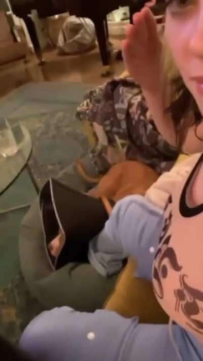 All tit slap videos with slo-mo