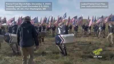 Excerpts of white supremacists from the 'Patriot Front' training for civil war 2.0 [Leaked Video] (full video source in the comments)