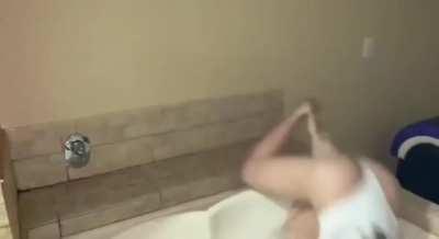 HMC - Her very first modeling Gig (had a few to calm my nerves)