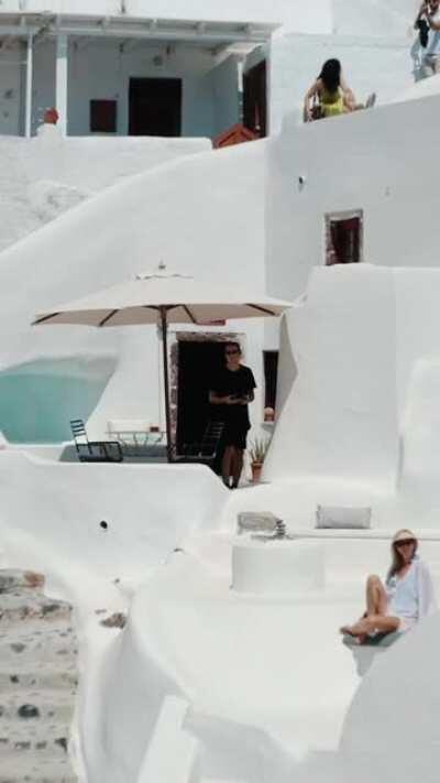 My crazy drone shot from Santorini, Greece (@danjdickman on IG)