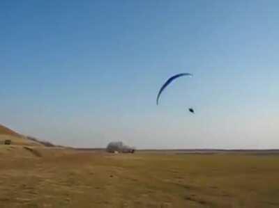 Nice day to paraglide