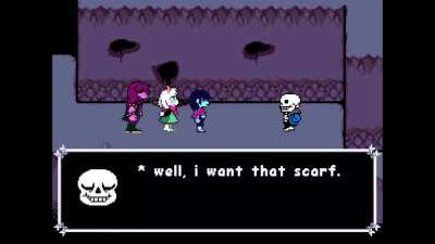 Sans' role if he was a Chapter 5 Secret Boss [Full In-Game Scene Animated] (by @humansas_ on Twitter)