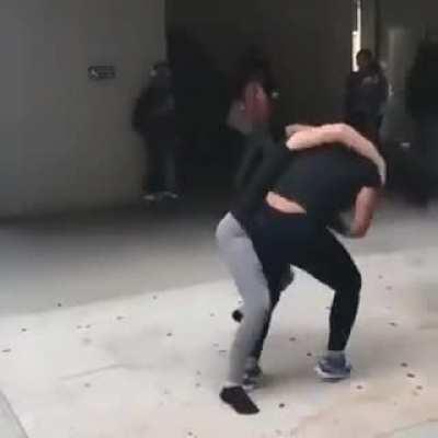 Throwing hands after school